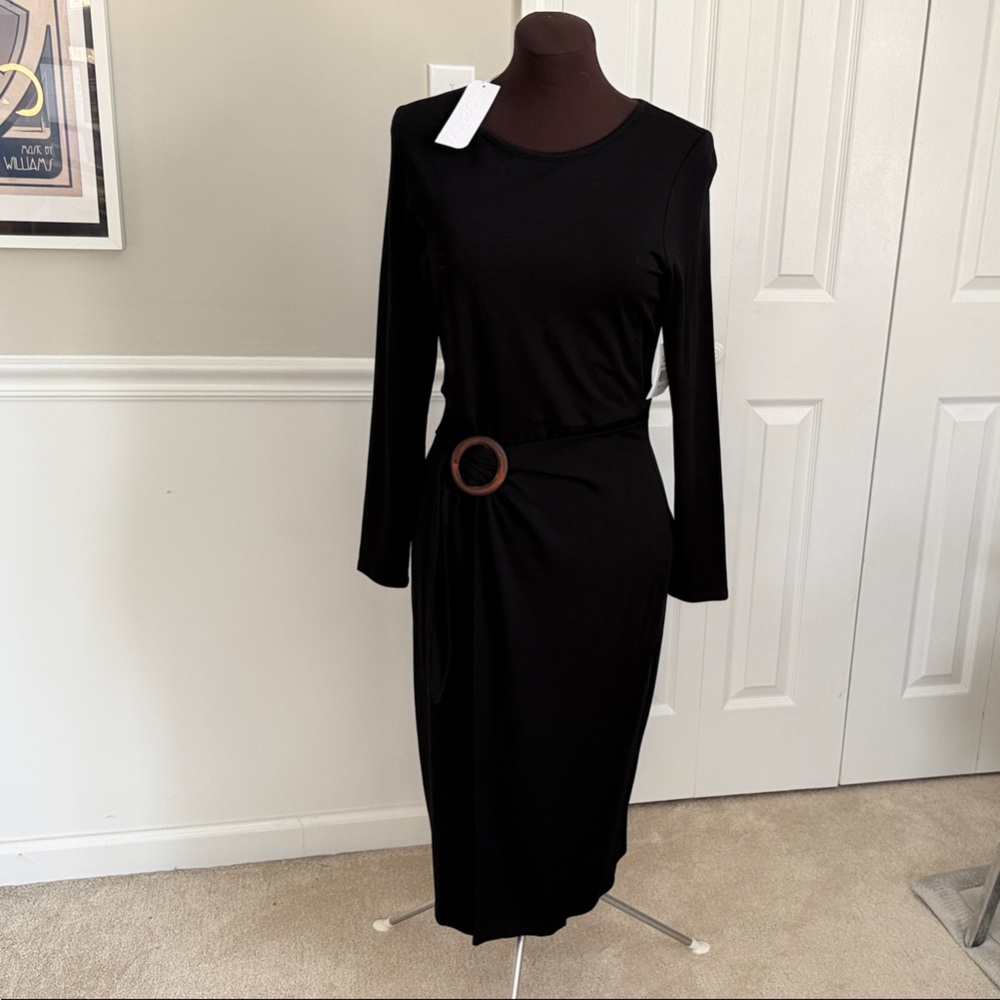 Chic Black Long Sleeve Dress